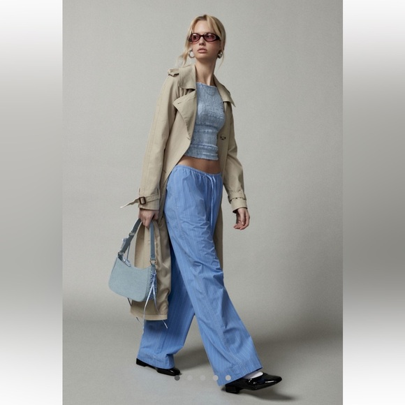 BDG Pants - UO BDG JOEY POPLIN WIDE LEG PANT